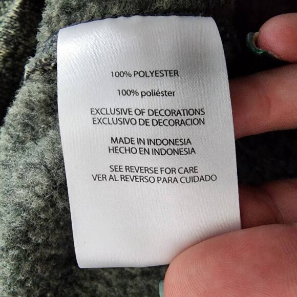 Eddie Bauer Fleece 1/4-Zip Heather Charcoal Pullover | Men's Medium - Picture 12 of 14